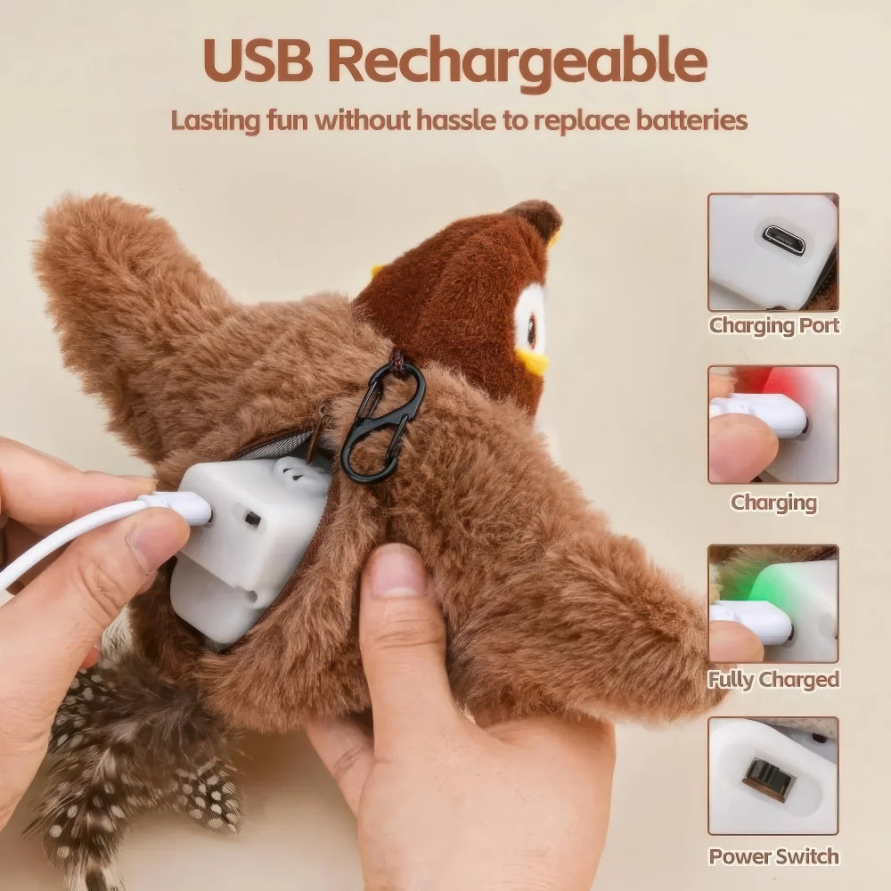 BirdyFlap™ Interaktives Katzenspielzeug